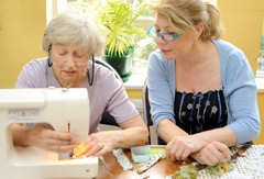 sewing a wall-hanging